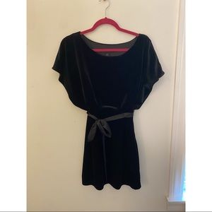 White House Black Market Velvet Doleman Black Dress - NWT